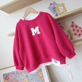 thumbnail image 3 of Suéter para niños, primavera y otoño, nuevo suéter de dos piezas con letras adhesivas para niños y niñas, abrigo holgado informal para niños, 3 of 5