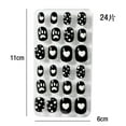 thumbnail image 3 of 24PCS NEW Fshion Reusable Nails Art Detachable Fake Nails Press on Nails Full Cover False Nail Tips 3, 3 of 8
