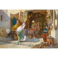 thumbnail image 2 of Francesco Ballesio 18x13 Black Ornate Wood Framed Double Matted Museum Art Print Titled - The Carpet Merchant, 2 of 5