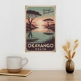 thumbnail image 3 of Retro Okavango Delta Motivational Travel Poster Inspirational Vintage Wall Art for Office Home Decor Study Room Print Poster, 3 of 8