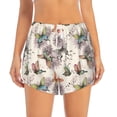 thumbnail image 2 of Picia Flying Butterflies-1 Pattern Women's 2 in 1 Athletic Running Shorts High Waisted Workout Casual Gym Sweat Shorts with Comfy Liner Zipper Pockets-X-Large, 2 of 9