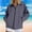 Gray, variant on Women's Zipper Jacket Loose Fit Lapel Long Sleeve Waterproof Coat with Pockets Outdoor Athletic Clothes White Size S