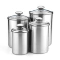 thumbnail image 5 of CHUNYAN Stainless Steel Single-layer Grains Storage Canister with Glass Lid Dry Fruit Tea Confectionery Kitchen Storage Container, 5 of 5