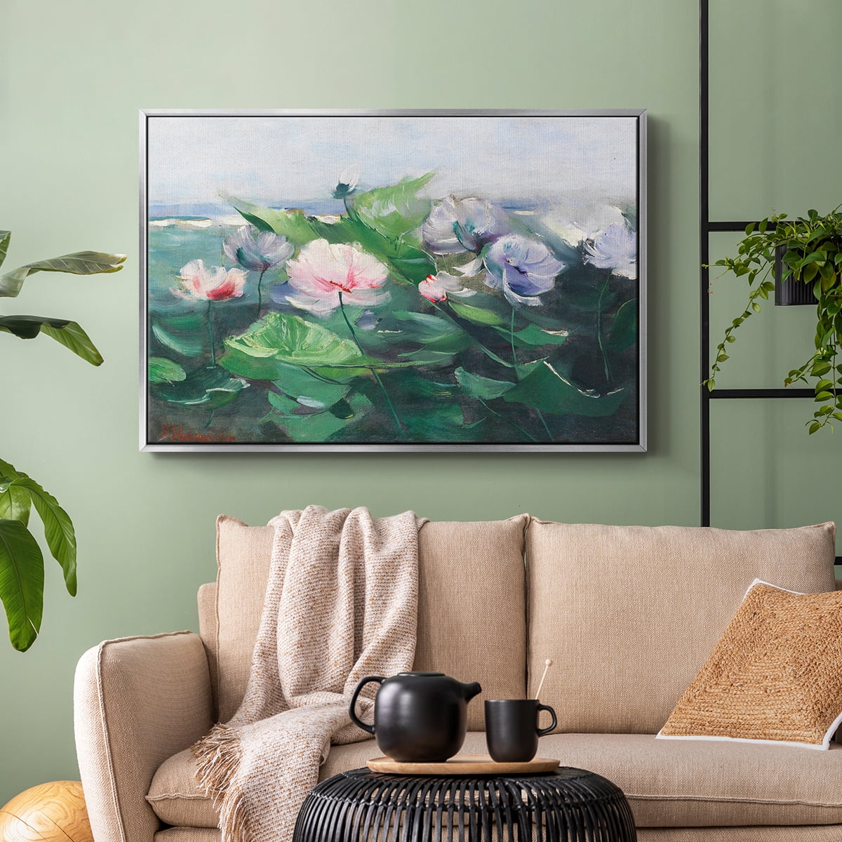 Vintage Botanical Print-LXIX By Wexford Home Framed in Silver Wood Gallery Wrapped Canvas 17 in. x 25 in.