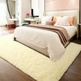 thumbnail image 3 of TWINNIS Super Soft Fluffy Carpets Shaggy Area Rugs For Living Room Bedroom Nursery Room,6'x9',Cream, 3 of 7