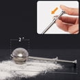 thumbnail image 5 of Flour Duster for Baking, One-Handed Operation, 304 Stainless Steel Powdered Sugar Shaker Duster, Pick Up and Dust Flour Sifter, Gift Package, 5 of 6