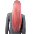 thumbnail image 3 of Onedor 31 Inches Long Straight Pink Synthetic Hair Women Full Head Cosplay Wig with Wig Cap (T1632 - Pink), 3 of 7