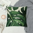 thumbnail image 2 of COMIO  Tropical Green Leaves Throw Pillow Covers,Palm Leaf Leaves Decorative Throw Pillow Cushion Cases Cover for Outdoor Sofa Patio Couch Car Decor, 2 of 5