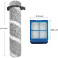 thumbnail image 3 of Roller Brushes & HEPA Filters Replacement Kit for BISSELL CrossWave OmniForce EDGE, 3930F, 3933, 3930 Cordless Multi-Surface Hard Floor Cleaner Wet Dry Vacuum - 2 Brush Rollers, 2 Filters Accessories, 3 of 7