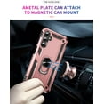 thumbnail image 5 of Cover for Galaxy A25 5G Phone Case A25 5G Case for Woman, Military Grade Protective with Kickstand Ring, Dual Layer Shockproof for Samsung A25 5G Case Rose Gold, 5 of 12