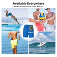 thumbnail image 6 of Mens Swim Trunks Oklahoma Flag Quick Dry Board Shorts with Compression Liner, 6 of 6