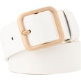 thumbnail image 1 of HUGFEGWE Ceinture en Cuir PU pour Femmes Réglable Lignes de Couture Fines Mode Décontractée Boucle à Ardillon pour Pantalon Robe CJB91-76347, 1 of 5