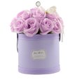 thumbnail image 1 of Caja de Arreglo Floral Circular con Flores Lilas, 1 of 3