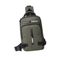thumbnail image 3 of Bolso mensajero impermeable Yuyangstore para hombre mochila con carga USB Verde, 3 of 8