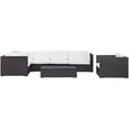 thumbnail image 3 of Modway Corona 7 Piece Outdoor Patio Sectional Set in Espresso White, 3 of 3