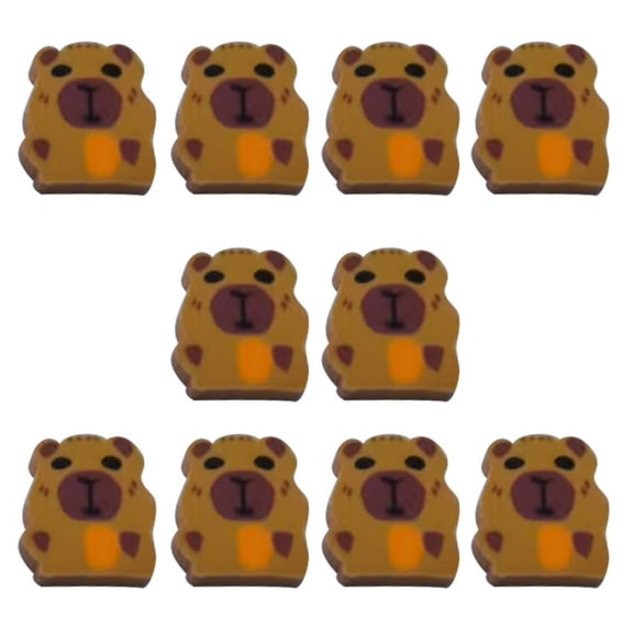 10 Pcs Capybara Erasers Aesthetic Erasers Easy to Clean Creative Erasers