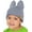 Heather Gray, variant on Baby Kids Unisex Rabbit Cat Ears Knit Beanie Cute Stretchy Warm Cap Hat (Lavender-012G)