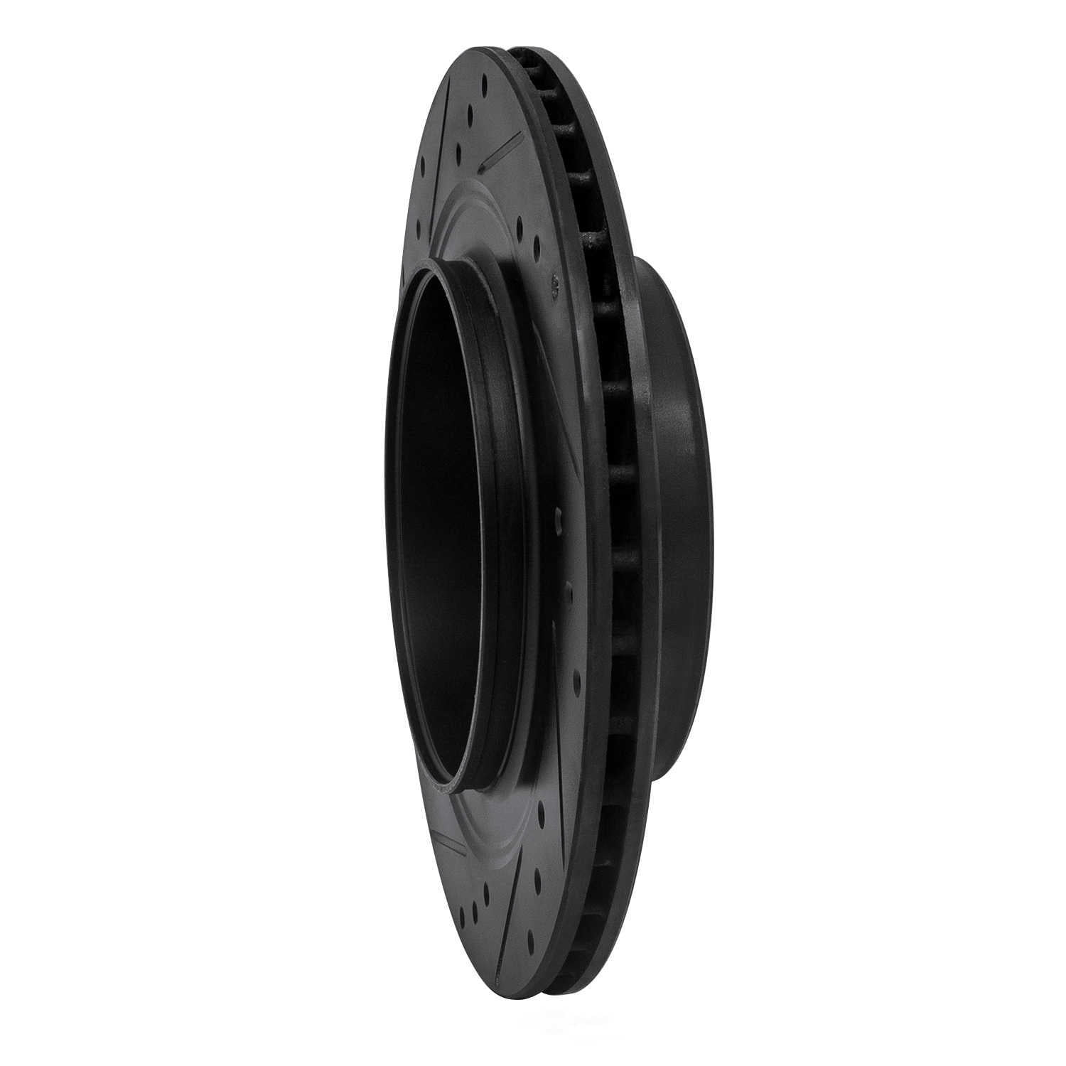 Dynamic Friction Company 633-65014R DFC Brake Rotor - Drilled And Slotted - Black