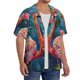 thumbnail image 2 of Fotbe Romantic Flamingo Pair Camisa Estampada de Manga Corta para Hombre, Casual de Verano, Estilo Playero, Sin Arrugas-XX-Large, 2 of 5