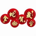 thumbnail image 3 of Set of 6 Sturdy Paper Fan Decorations Portable Accessory for New Year's Day Party Wall Hanging Ornament Art Supplies, 3 of 11