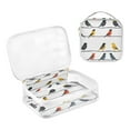 thumbnail image 3 of ALAZA Clear Cosmetic Bag Animal Birds Makeup Bags 2 Pcs Toiletry Case Waterproof Travel Organizer, 3 of 7