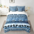 thumbnail image 2 of Castle Fairy Female Men Women Western Cowboy Twin Bedding Sets 7-Piece,Tribal Aztec Bedding Comforter Set Microfiber,Lodge Cabin Breathable Sheet Sets,Luxury Bedroom Decor,Reversible, 2 of 7