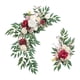 thumbnail image 2 of Arco de boda con flores, letrero de bienvenida para ceremonia, decoración de pared con flores artificiales Estilo D, 2 of 7