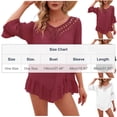 thumbnail image 3 of qelini Beach Cover up for Women Long Sleeve Cardigan Cover Up Solid Color Cover Up Tunic Summer Beach Vocation, 3 of 8