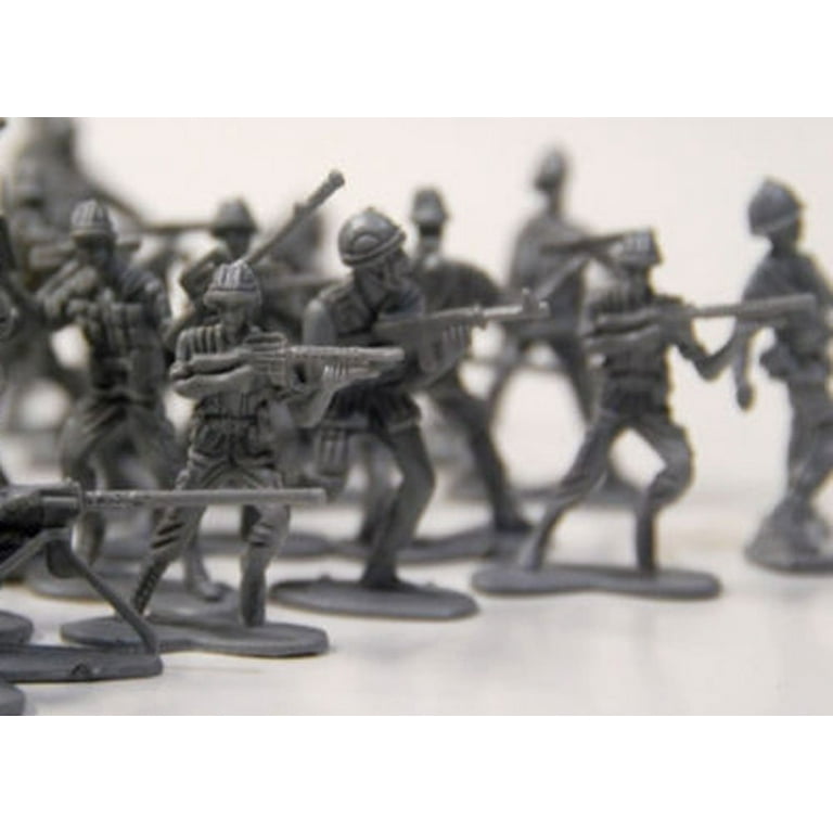 72 PCS Army Men Toy Soldiers Military Force Green Plastic Figurine Figures
