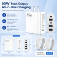 thumbnail image 5 of QINIUXO USB C Charger Block, Fast Charging Wall Charger with USB-C Cables, Type C Charging Block, Compatible with Phones, Tablets & More, White, 4-Pack (2 Chargers + 2 USB-C Cables), 5 of 8