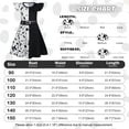 thumbnail image 6 of Benylion Girls Princess Dresses Cruella Costume Birthday Party Dress Cosplay Outfits Role Play Clothes Outfit for 3-4 Years, 6 of 6