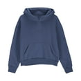 thumbnail image 3 of Girls Half Zip Hoodies with Thumb Hole, Winter Travel Long Sleeve Fleece Zip Up Pullover Sweatshirts, 3 of 8