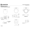 thumbnail image 2 of Kingston KBU2006 Eugene Toe Touch Tub Drain Conversion Kit in Polished Nickel, 2 of 4