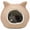 Tan, variant on Details Cat Bed, Cave Beds for Cats, Sherpa Fleece Cat House/Tent with Removable Cushion for Pet Kittens