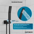 thumbnail image 4 of Sistema de ducha gotonovo Rainrain Shower de 25 cm, color negro mate, 4 of 9