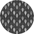 thumbnail image 1 of Ahgly Company Machine Washable Indoor Square Transitional Charcoal Black Area Rugs, 3' Square, 1 of 7