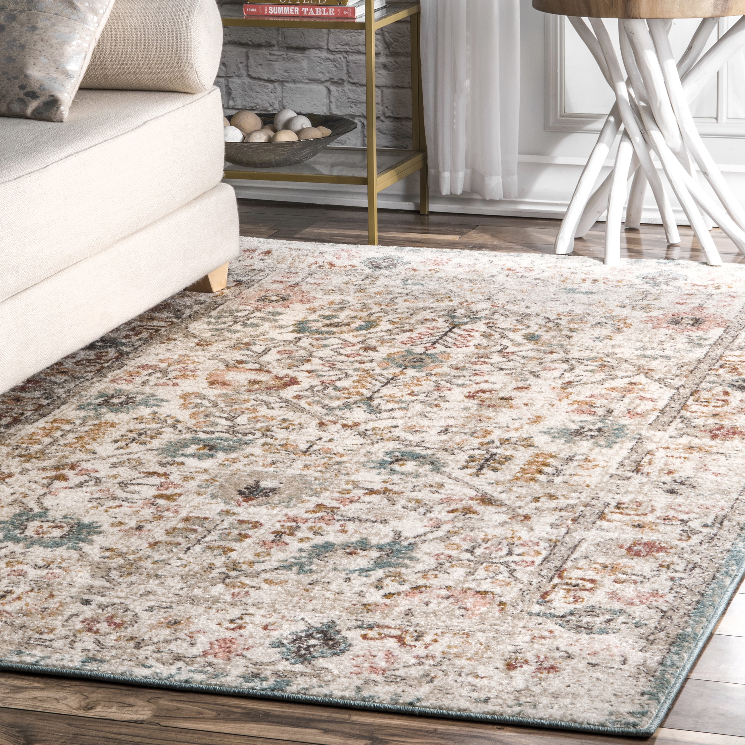 nuLOOM Vintage Floral Lenore Area Rug