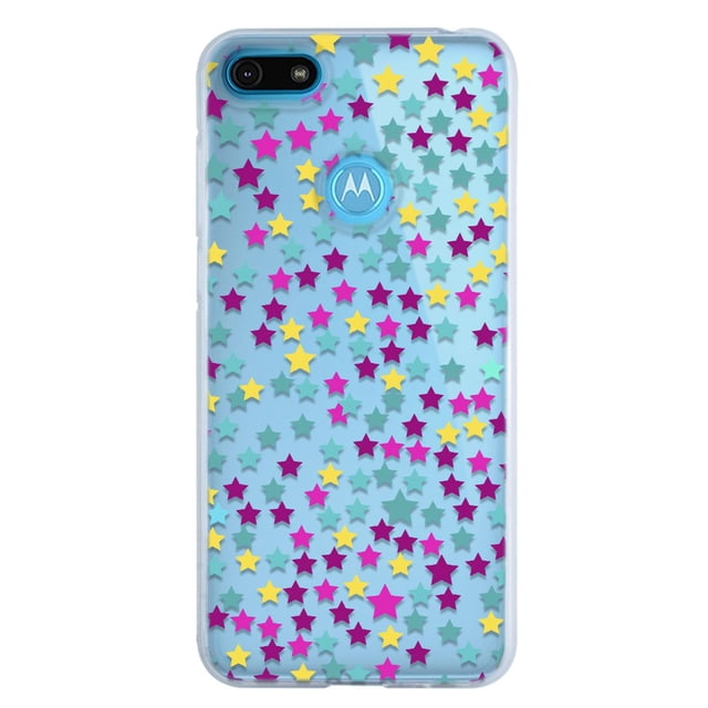 Funda InstaCase para Moto E6 Play Antigolpes Estrellas de Colores