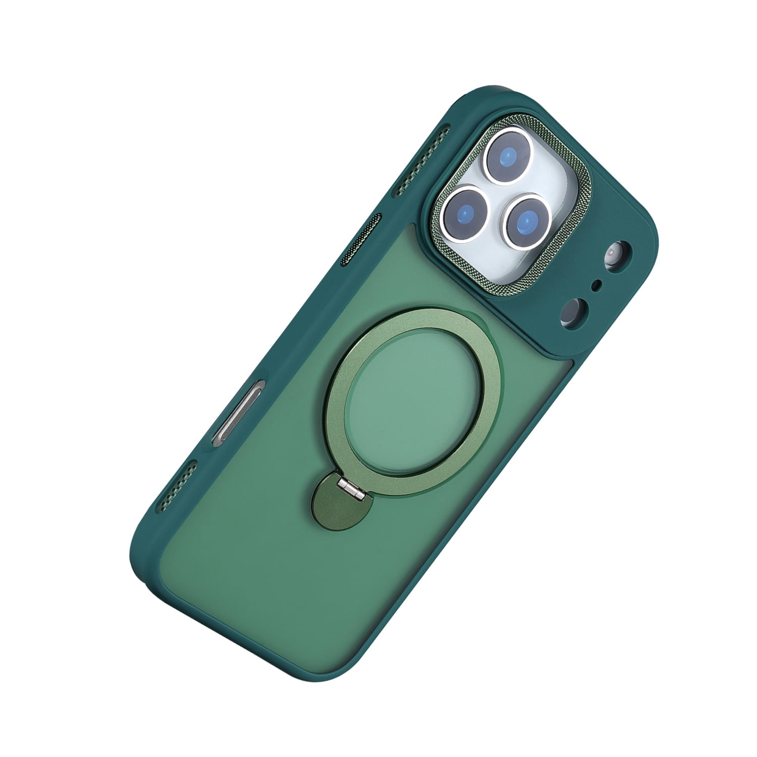 iPhone 17 Pro Case with Rotating Stand & MagSafe - Green