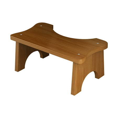 Toilet Foot Stool for Adults and Folding Toilet Stool for Bathroom Use Non Slip Wooden Footrest for Potty Training and Constipation Relief Compact Step Stool for Home Bathroom 39x20x17cm
