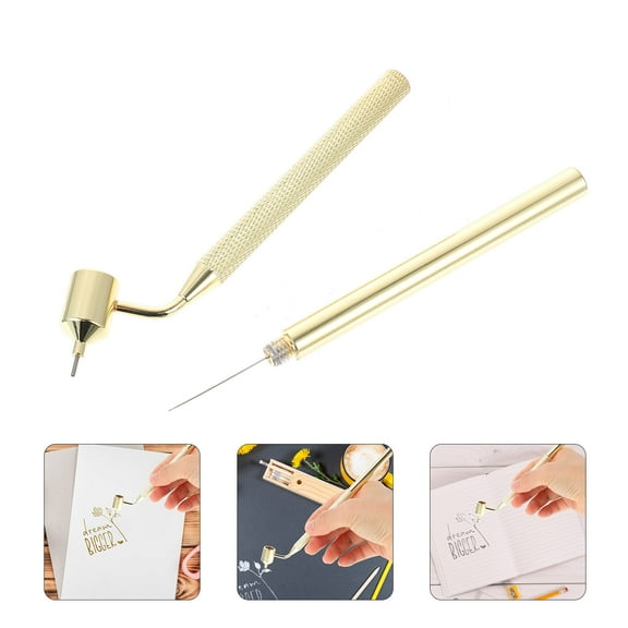 OUNONA Calligraphy Fill Paint Pen Painting Pen 20.3X3cm Golden