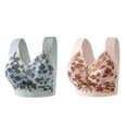 thumbnail image 4 of Paiwinds 2 Pack Women's Lace Bralette, Hollow Out Wrap Style Bandeau Bra with Strap, Alluring Fashion Underwear for Daily Layering, 4 of 7