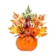 thumbnail image 3 of Adorno de hojas de arce y calabazas de Halloween para mesa de comedor, centro de mesa, decoración creativa de escritorio para cafetería, accesorio de Estilo H, 3 of 8