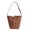 coffee color, variant on High-Quality Large Capacity Bucket Bag for Women and Girls, Korean Style Versatile Shoulder Crossbody Purse with Magnetic Closure and Stitching Detail in Black for Daily Commute 6.6 IN × 4.3 IN × 9.8
