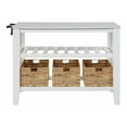 thumbnail image 2 of ACME Sezye 2-Shelf Wooden Kitchen Island in White Finish, 2 of 3