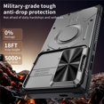 thumbnail image 6 of Military Grade Shockproof Case for Samsung Galaxy S24 Ultra 5G, Built-in N52 Magnetic Ring, Slide Camera Lens Cover, Rugged Heavy Duty Protective Phone Case, 6 of 8
