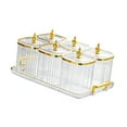 thumbnail image 4 of jifeng Candy Nuts Dish with Lid Appetizer Plate for Dining Room Living Room Kitchen Transparent, 4 of 9