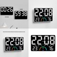thumbnail image 2 of hejhncii Modern Design Extra Large LED Wall Clock Temperature Humidities Display Alarm Function, 2 of 12