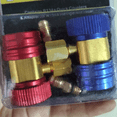 thumbnail image 2 of Freon R134A Auto Car Quick Coupler Connector Brass Adapters Air Conditioning Refrigerant Adjustable Manifold Gauge, 2 of 5
