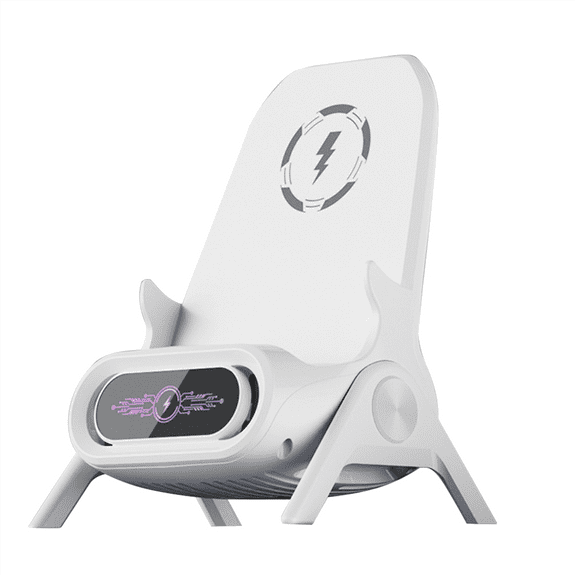 New Small Chair 15W Wireless Fast Charger Wireless Amplification Multifunctional Mobile Phone Tablet Bracket